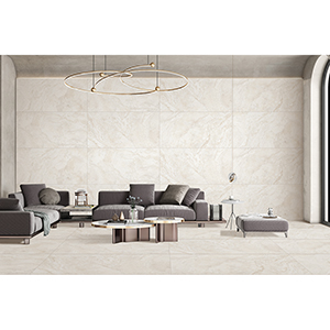 Alysaa 60x120 Ivory Matt Carving Roomset