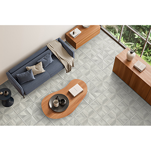 Bari 60x60 Grey Matt Roomset