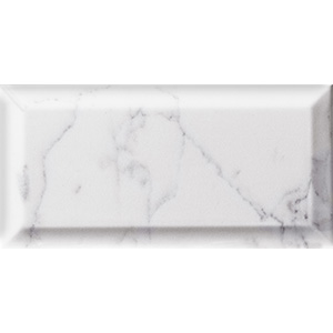 Biselado 10x20 White Carrara Gloss