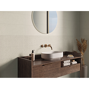 Lowell 20x60 Cream Matt Roomset