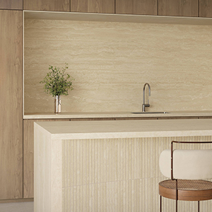 Palatino 90x90 Marfim Matt Vein Cut Roomset