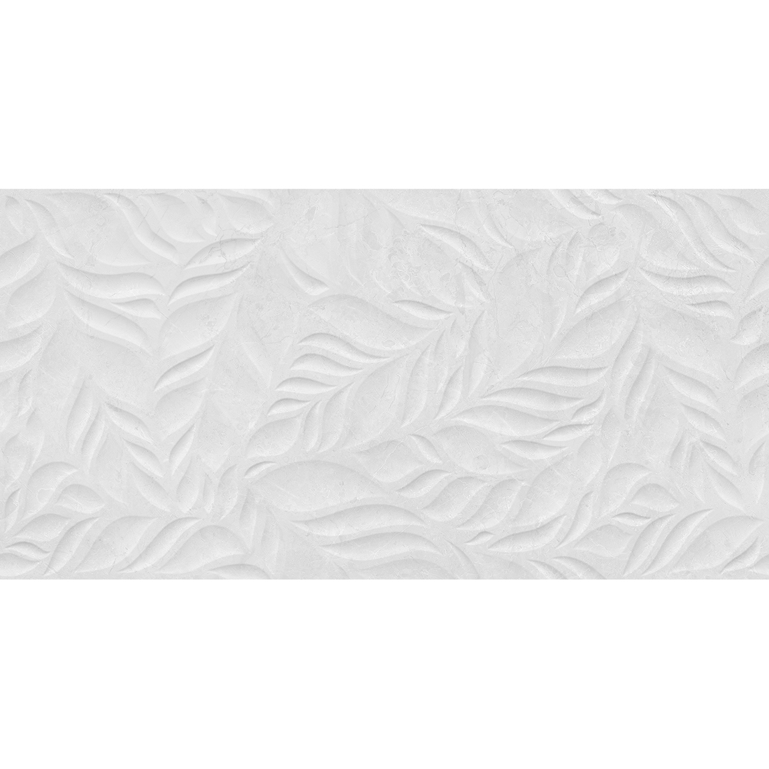 Brampton Leaf Decor 30x60 Bianco Matt 1