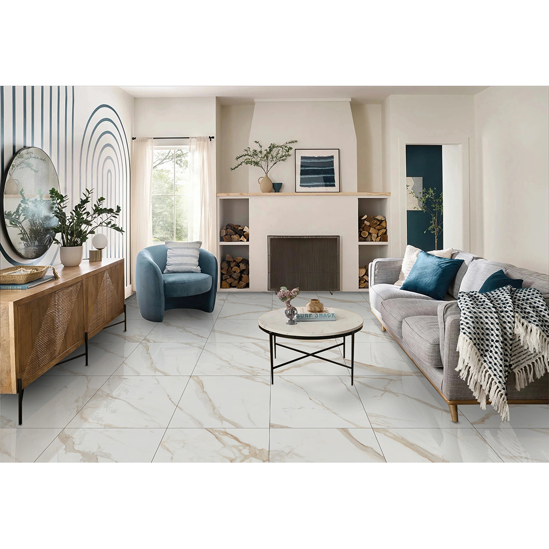 Calacatta Cremino 60x60 Beige Polished 2