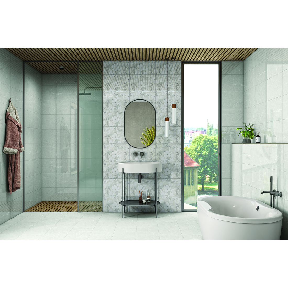 Capital Flower 30x45 Grey Gloss 2