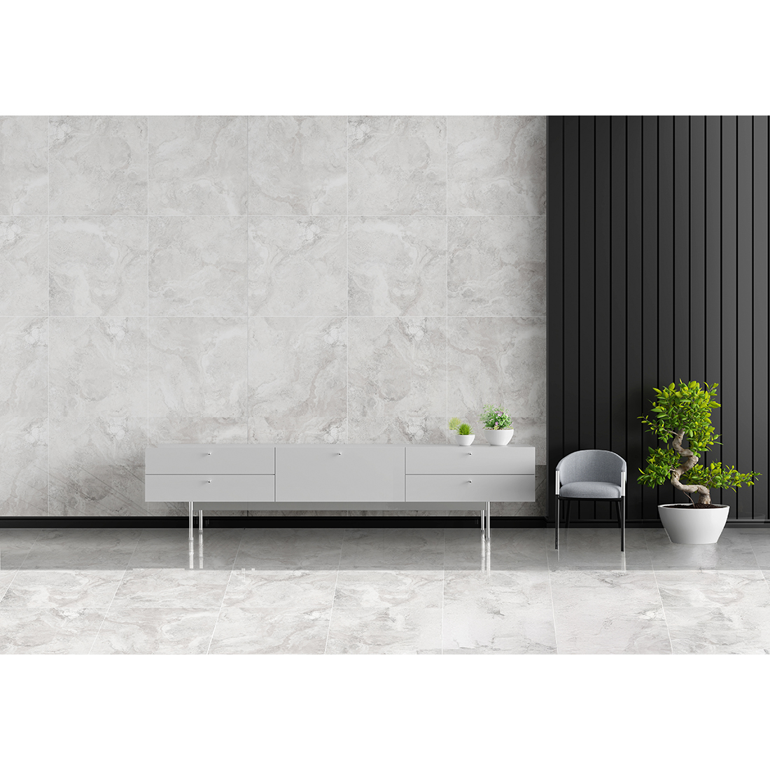 Milos 59.5x59.5 White Matt 2