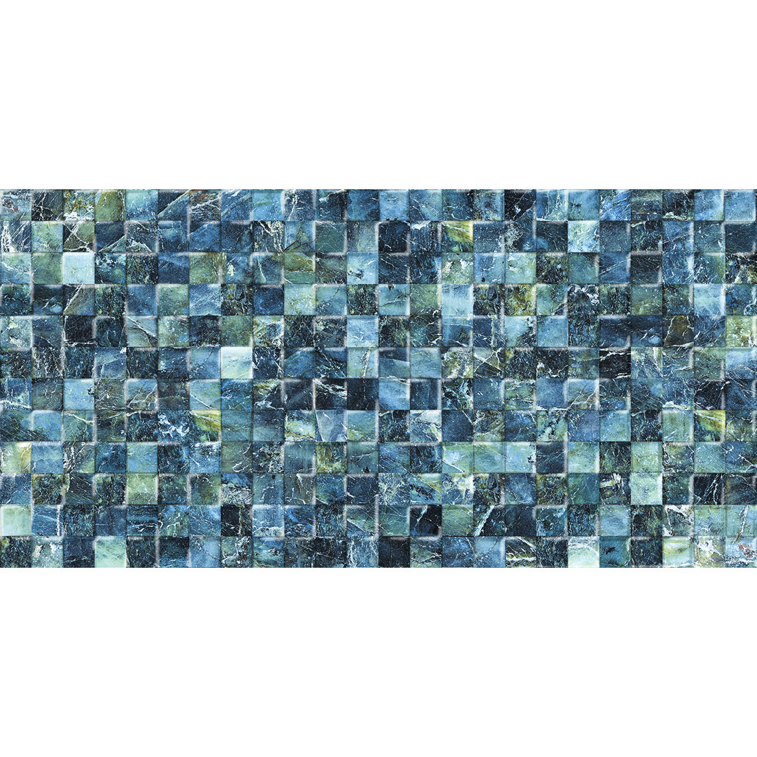 Momento Mosaic Decor 30x60 Blue Gloss 1
