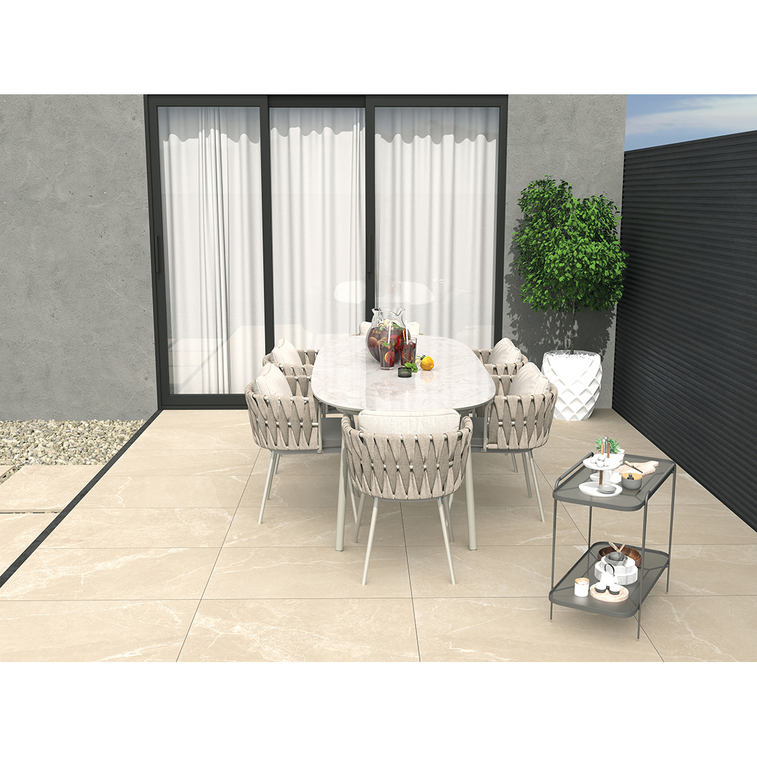 Roca 60x90x2 Beige Matt R11 4