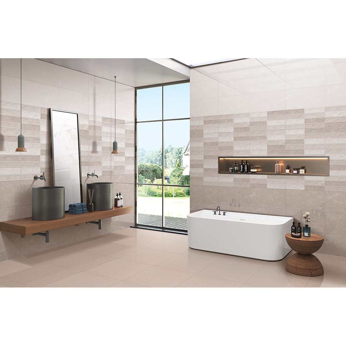 Traffic 30x60 Light Taupe Gloss 2