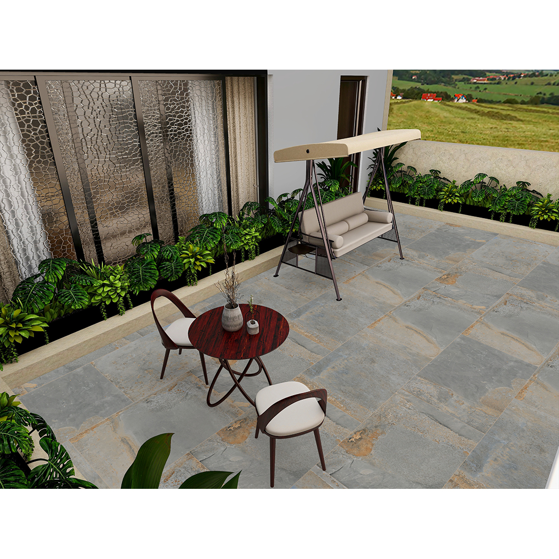 Vietnam Gold 60x90x2 Azul Matt R11 2