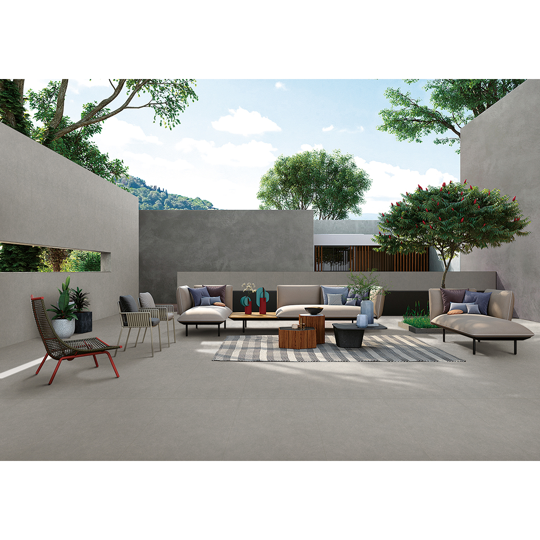 Yoga 60x120 Anthracite Semi Polished R9 2